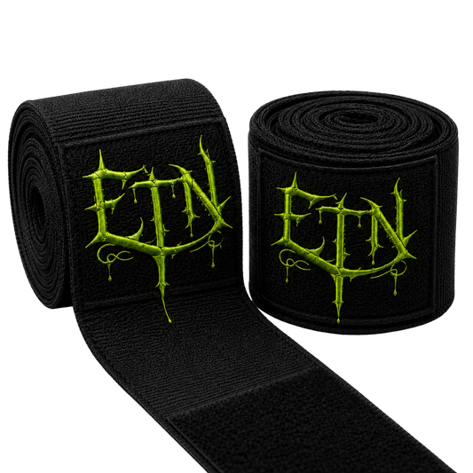ESCAPE THE NOISE HAND WRAPS - BLACK / GREEN