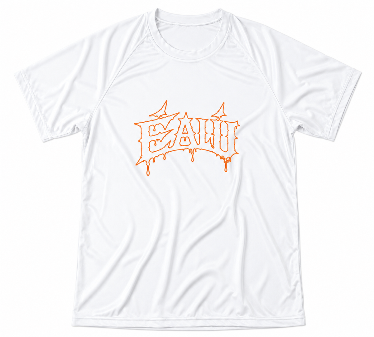 ÉALÚ RASH GUARD - WHITE / ORANGE