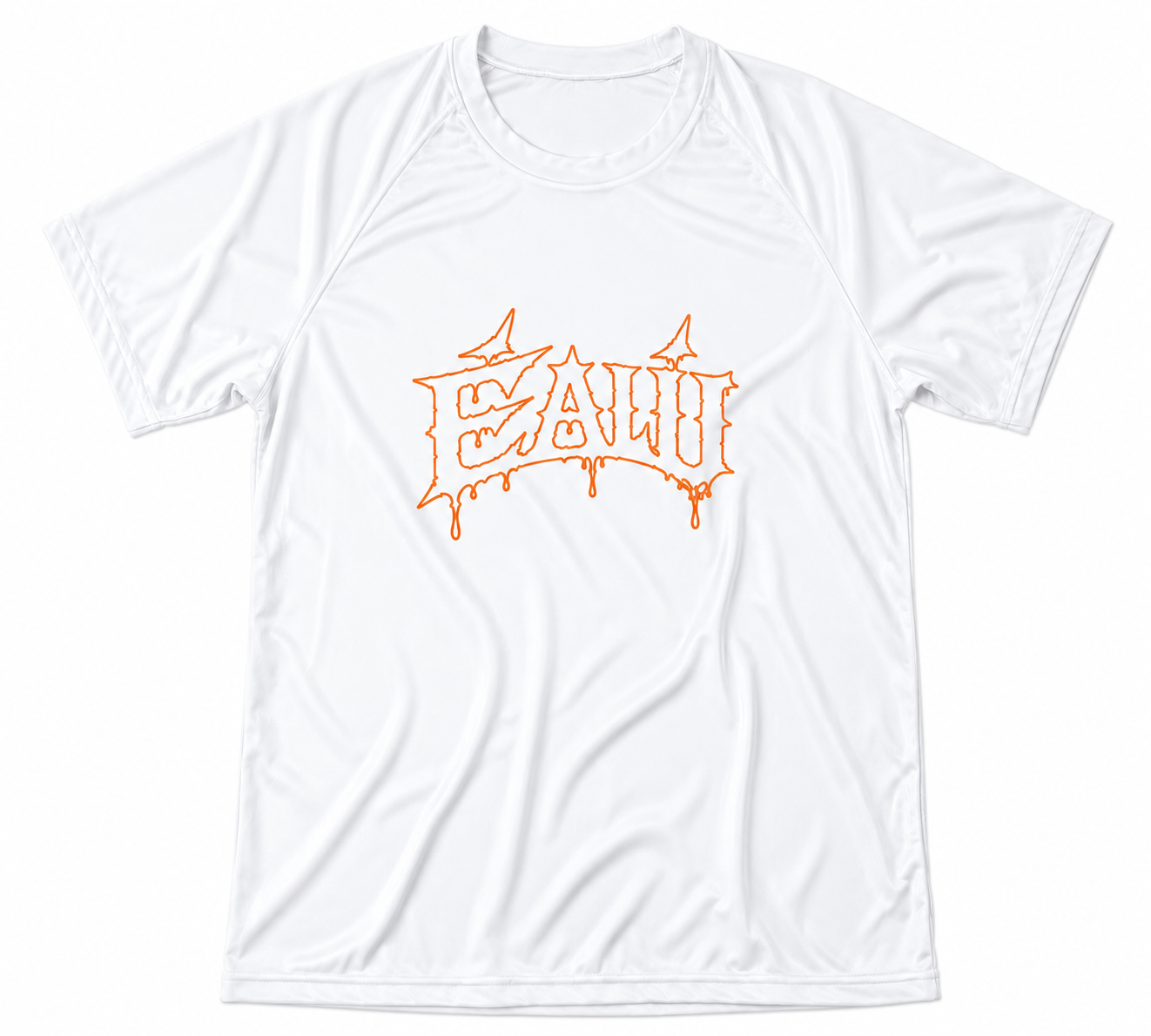 ÉALÚ RASH GUARD - WHITE / ORANGE