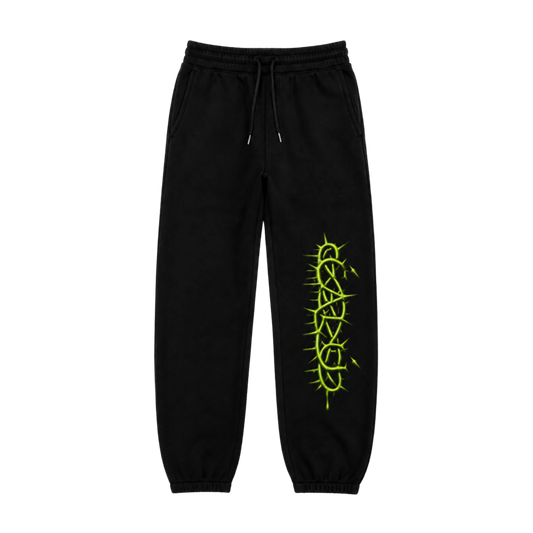 ESCAPE THE NOISE SWEATPANTS - BLACK / GREEN